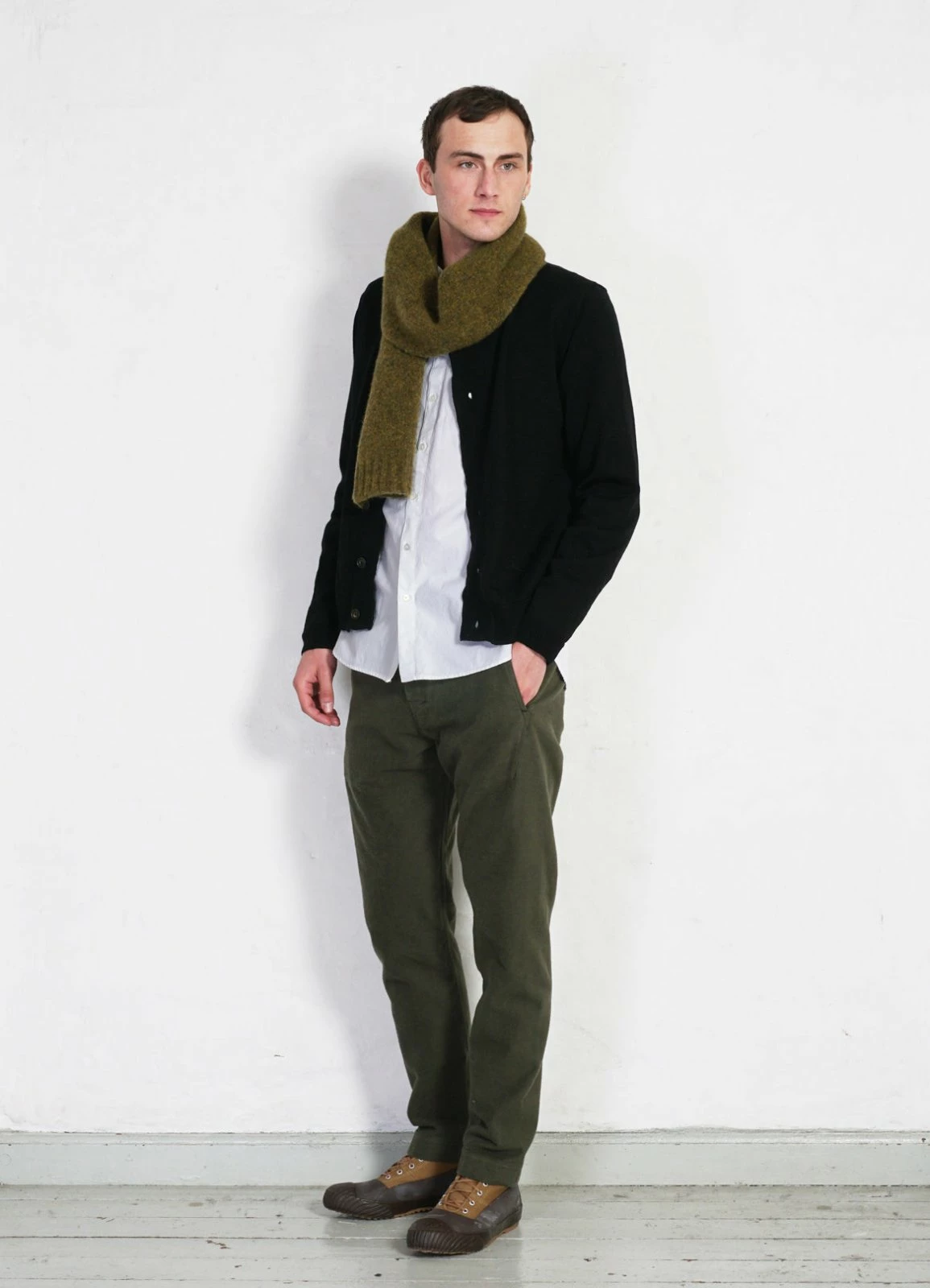 HANSEN GARMENTS SVENNING | Slim Fit Trousers | Dark Green - Image 4