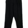 HANSEN GARMENTS SYLVESTER | Double Pleated Trousers | Black