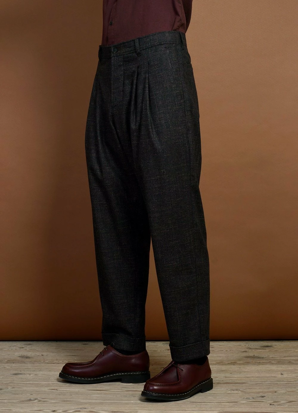 HANSEN GARMENTS SYLVESTER | Double Pleated Trousers | Macchiato - Image 5