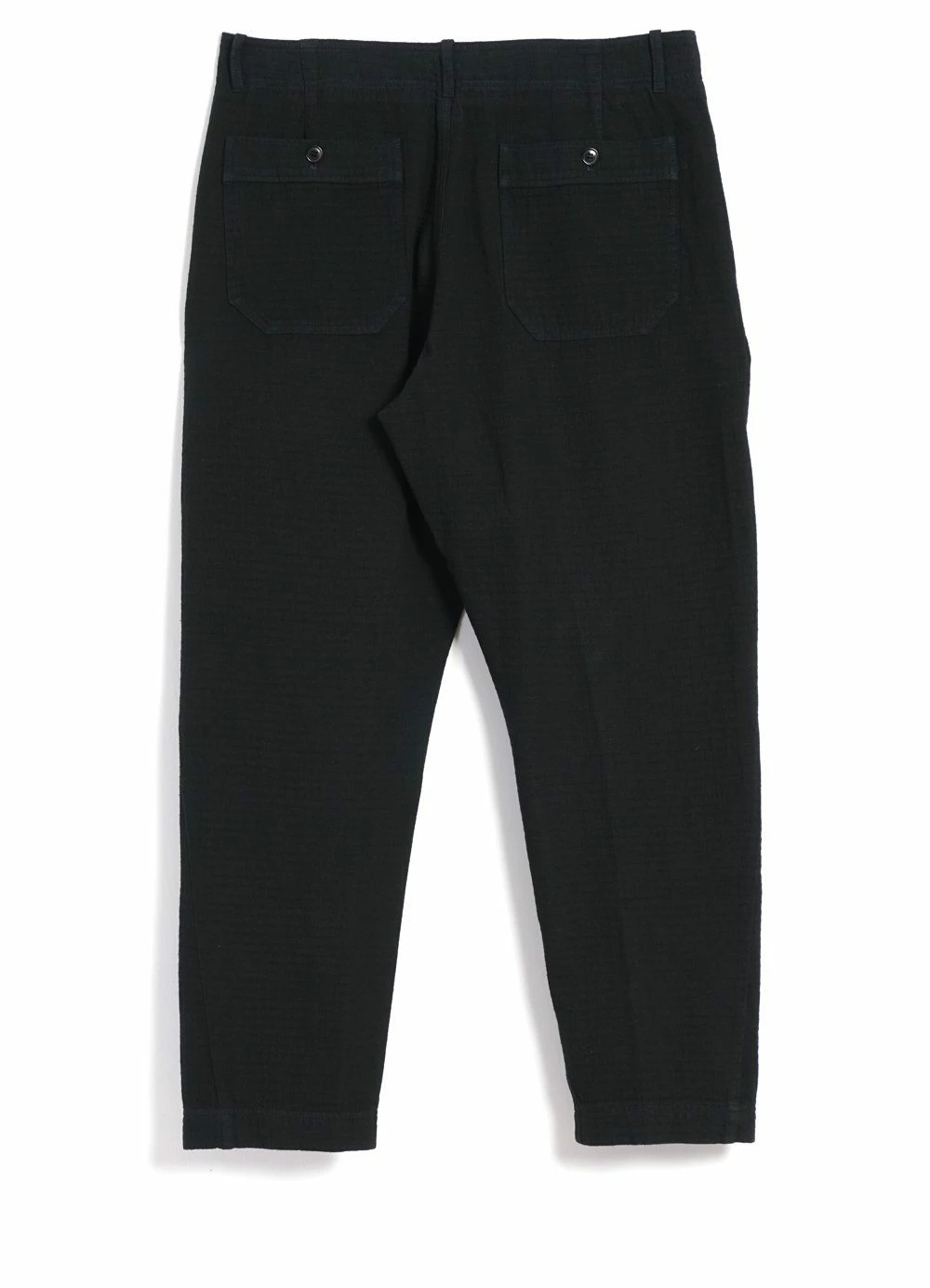 HANSEN GARMENTS TRYGVE | Wide Cut Cropped Trousers | Black - Image 3