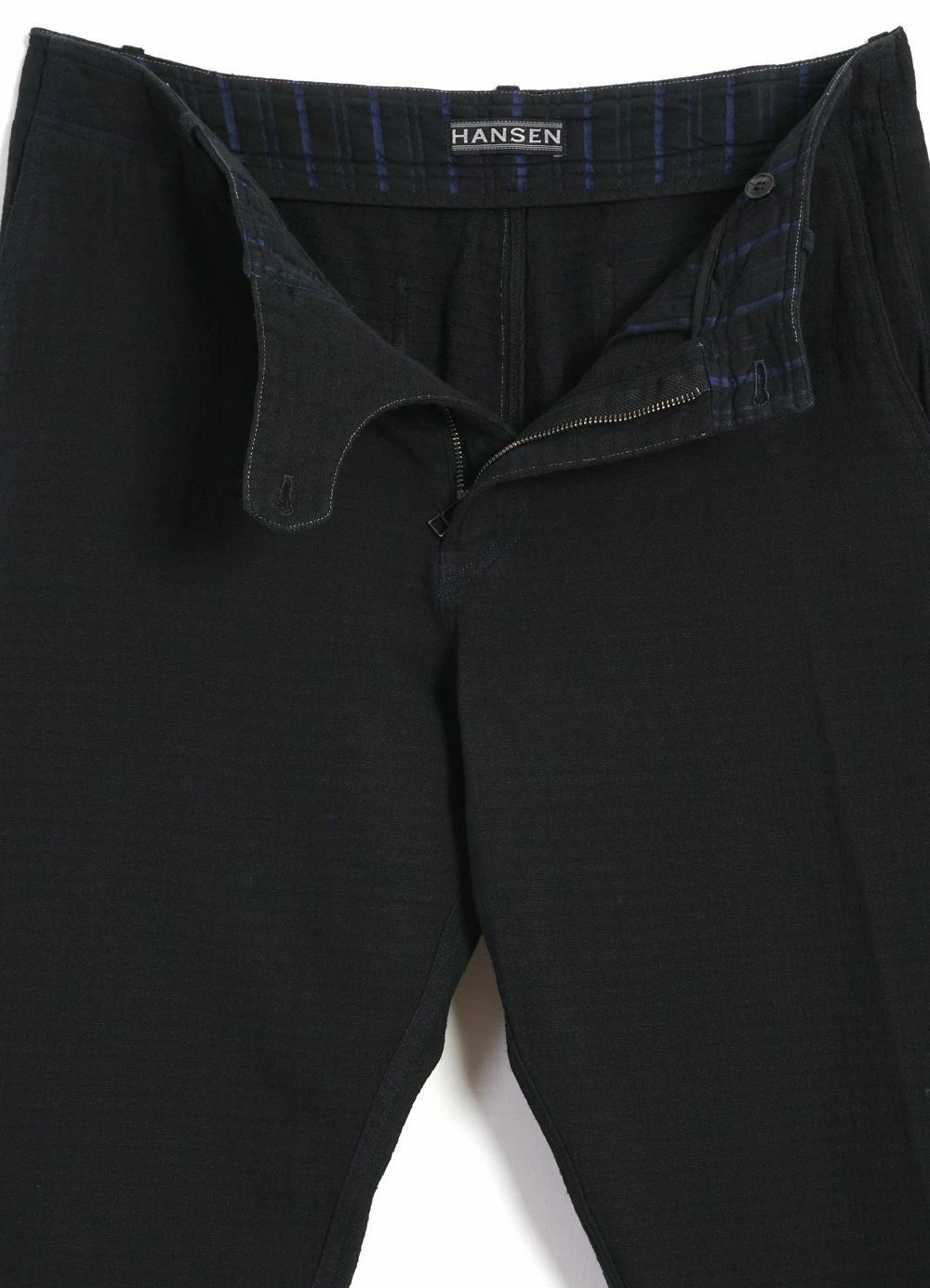 HANSEN GARMENTS TRYGVE | Wide Cut Cropped Trousers | Black - Image 4