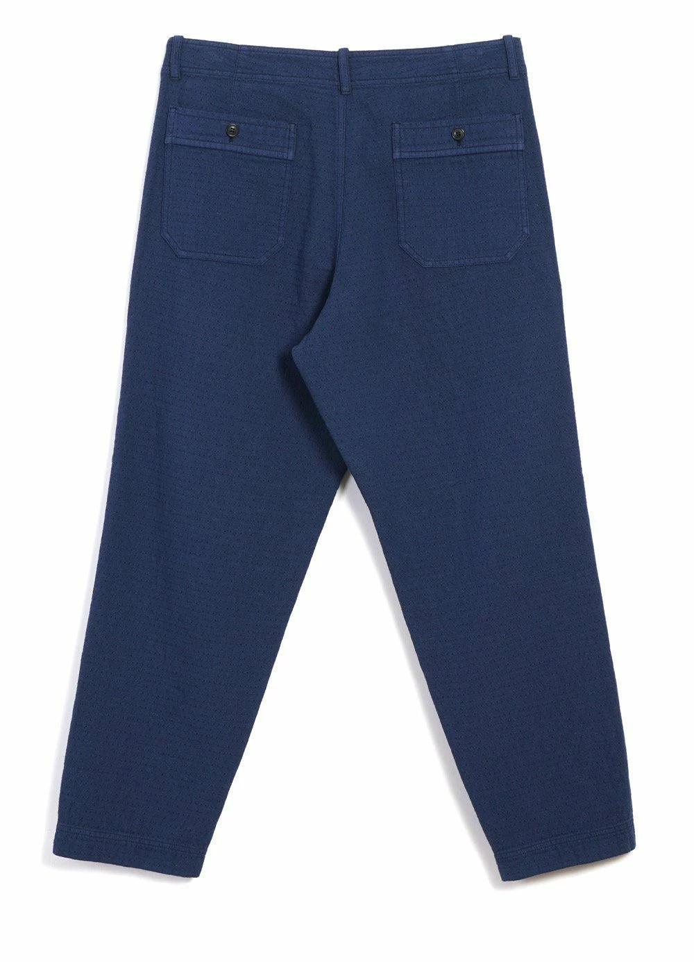 HANSEN GARMENTS TRYGVE | Wide Cut Cropped Trousers | Blue - Image 5